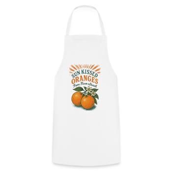 Oranges Fruits Exotic Holiday Summer Sun - Cooking Apron - white - Front - AI Model Male 185 dark (185cm)