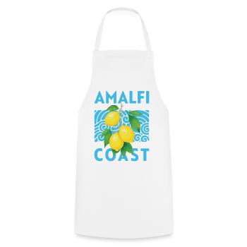 Summer Design Lemons Amalfi Coast Italy - Cooking Apron - white - Front - AI Model Male 185 dark (185cm)