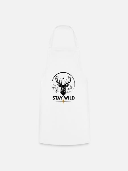 Elch Natur Wild  - Kochschürze - Weiß