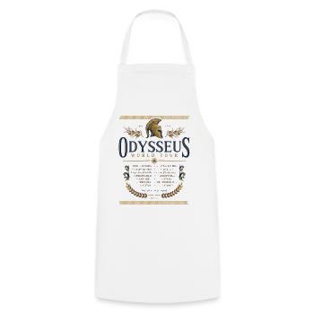 Odysseus World Tour Shirt Ancient Greek Mythology - Cooking Apron - white - Front - AI Model Male 185 dark (185cm)