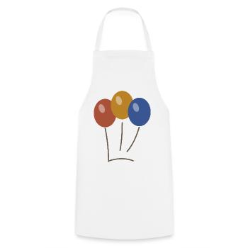 Balloon bouquet - Cooking Apron - white - Front - AI Model Male 185 dark (185cm)