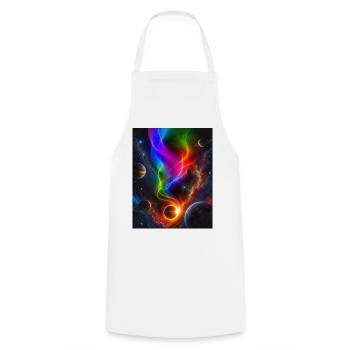 Eclipse 2026! - Cooking Apron - white - Front - AI Model Male 185 dark (185cm)