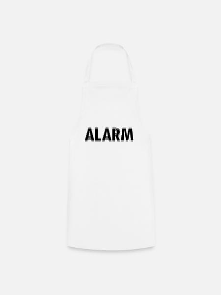 Alarm - Kochschürze - Weiß