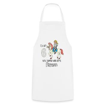 Geburtstagsshirt Ritterin - 6 Geburtstag Mädchen - Kochschürze - Weiß - Vorne - AI Model Male 185 dark (185cm)