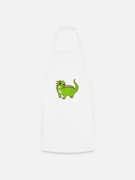 Kawaii Leguan - Kochschürze - Weiß