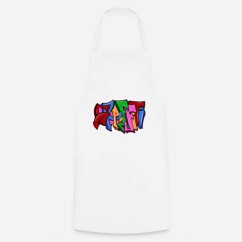 graffiti - Cooking Apron - white