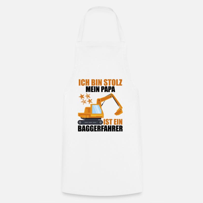 Bagger Shirt Baggerfahrer Shirt Bagger Geschenke - Kochschürze - Weiß