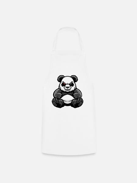 Panda Comic - Kochschürze - Weiß