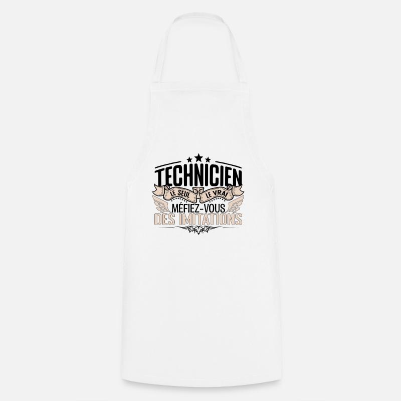 Technicien cadeau Technicien le vrai Technicien - Tablier de cuisine - blanc