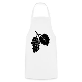 Grape - Cooking Apron - white - Front - AI Model Male 185 dark (185cm)