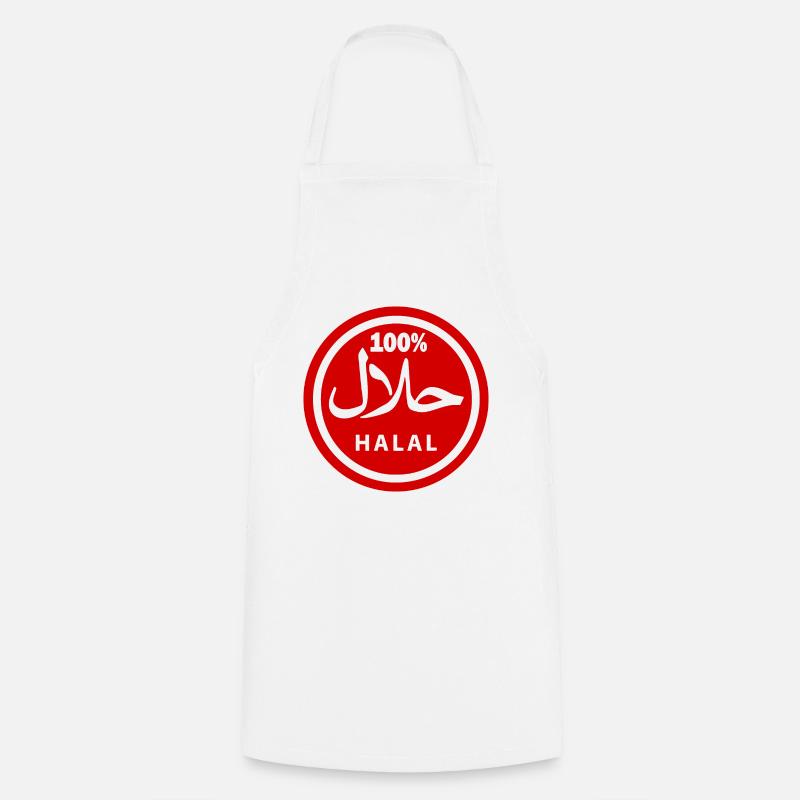 Halal - Tablier de cuisine - blanc