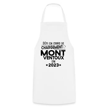 Mont Ventoux 2023 Cycliste Montagne Randonnée - Tablier de cuisine - blanc - Devant - AI Model Male 185 dark (185cm)