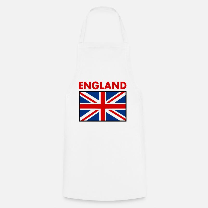 England - Cooking Apron - white