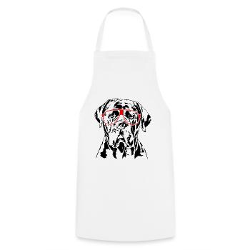 CANE CORSO ITALIANO Dog Glasses Dogs Wilsigns - Cooking Apron - white - Front - AI Model Male 185 dark (185cm)