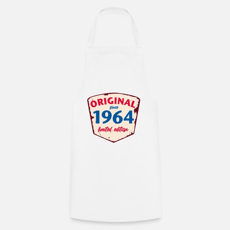 1964 Blechschild - limeted edition - Vintage - Cooking Apron - white