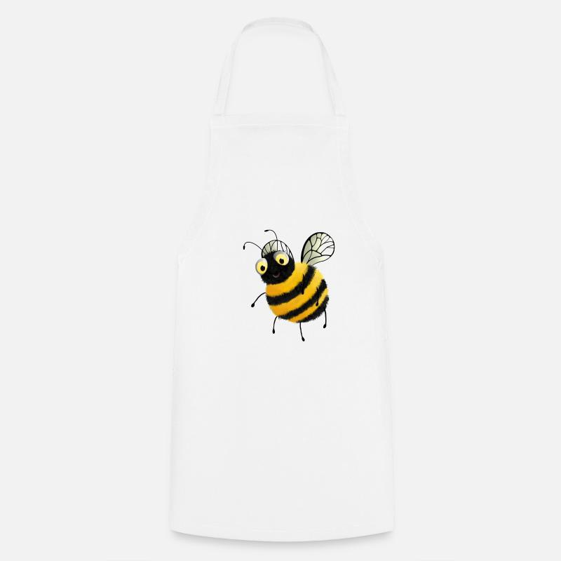 Bees - Bee Bubmlebee - Cooking Apron - white
