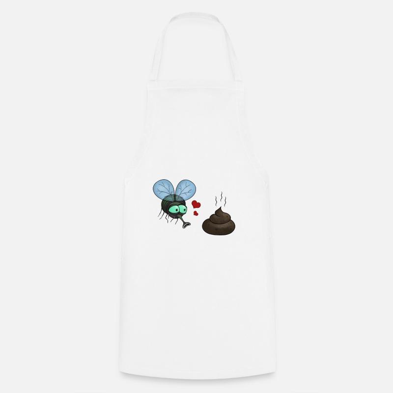 Amour de caca de mouche - Tablier de cuisine - blanc