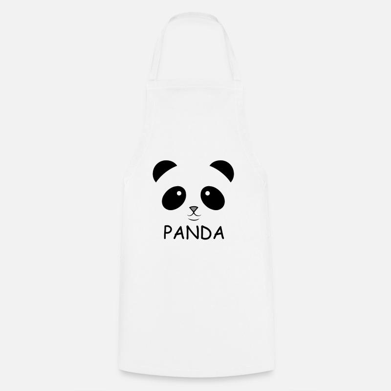 Panda - Kochschürze - Weiß