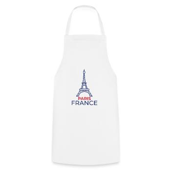 Frankreich France Paris Eiffelturm Geschenk - Kochschürze - Weiß - Vorne - AI Model Male 185 dark (185cm)
