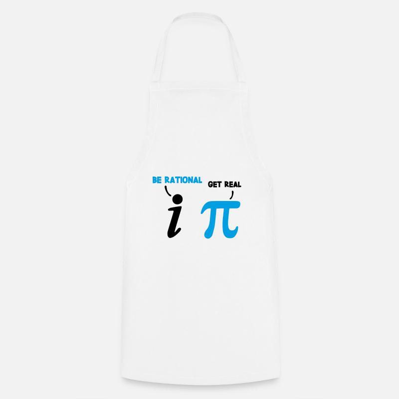 Mathe Spruch Rational Real Geschenk - Kochschürze - Weiß