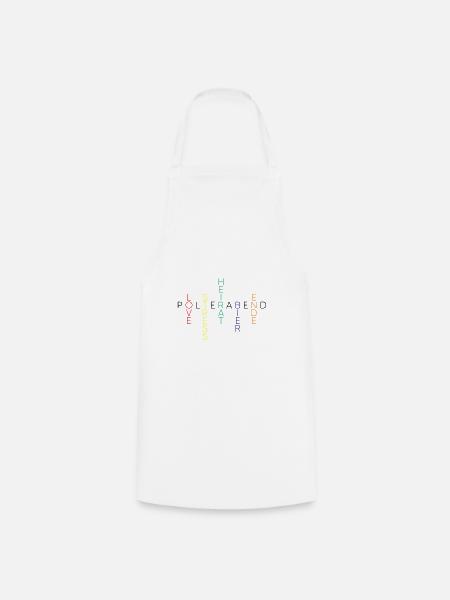 Polterabend Hochzeit poltern Spruch Geschenk - Kochschürze - Weiß