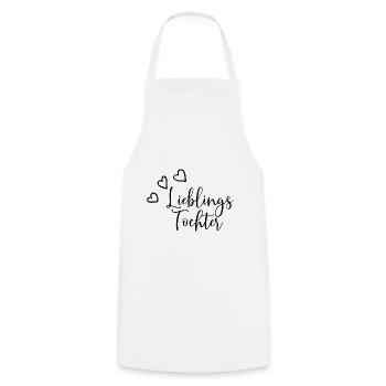 Favorite Daughter Gift - Cooking Apron - white - Front - AI Model Male 185 dark (185cm)