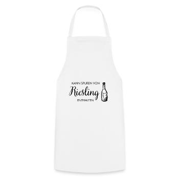 Riesling Wein Weintrinker Pfaelzer Geschenk - Kochschürze - Weiß - Vorne - AI Model Male 185 dark (185cm)