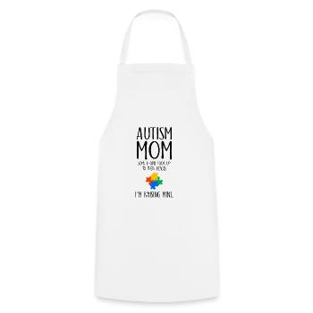 Autism Mom Awareness Autism Gift - Cooking Apron - white - Front - AI Model Male 185 dark (185cm)