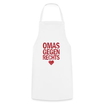 Omas Gegen Rechts Anti Rassismus Toleranz - Kochschürze - Weiß - Vorne - AI Model Male 185 dark (185cm)