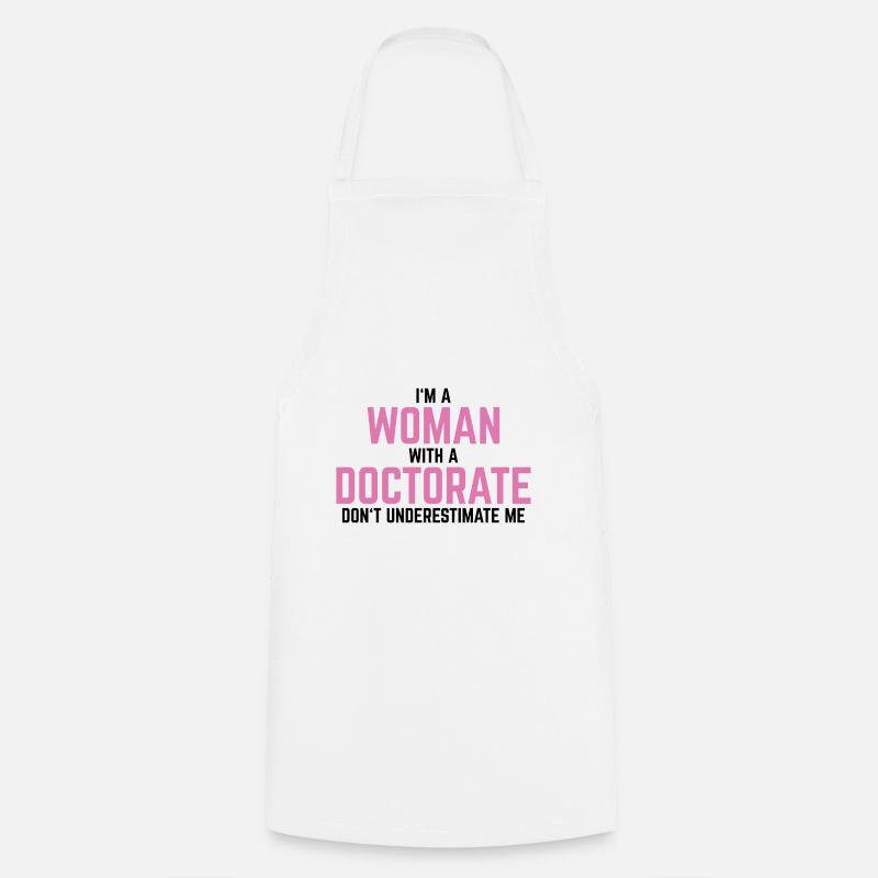 Dottorato di ricerca in dottorato dicendo regalo - Grembiule da cucina - bianco