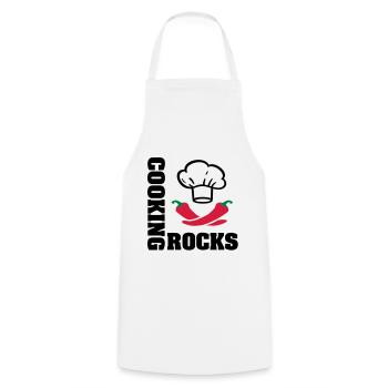 chef Toque de cuisinier - Tablier de cuisine - blanc - Devant - AI Model Male 185 dark (185cm)