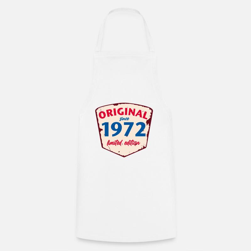 1972 Blechschild - édition citronnée - Millésime - Tablier de cuisine - blanc