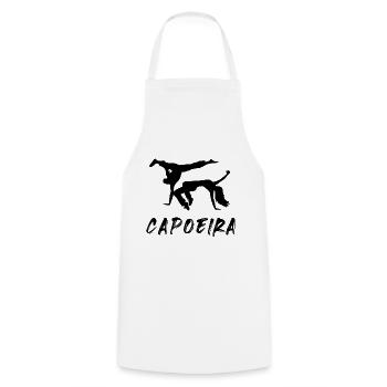 Capoeira - Kochschürze - Weiß - Vorne - AI Model Male 185 dark (185cm)