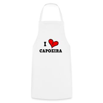 Ich liebe Capoeira - Kochschürze - Weiß - Vorne - AI Model Male 185 dark (185cm)