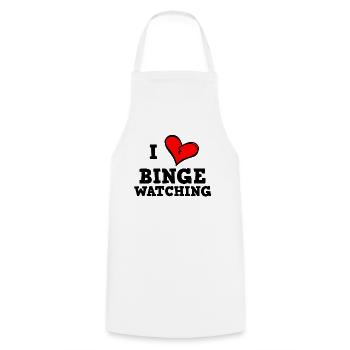 J’adore regarder en rafale - Tablier de cuisine - blanc - Devant - AI Model Male 185 dark (185cm)