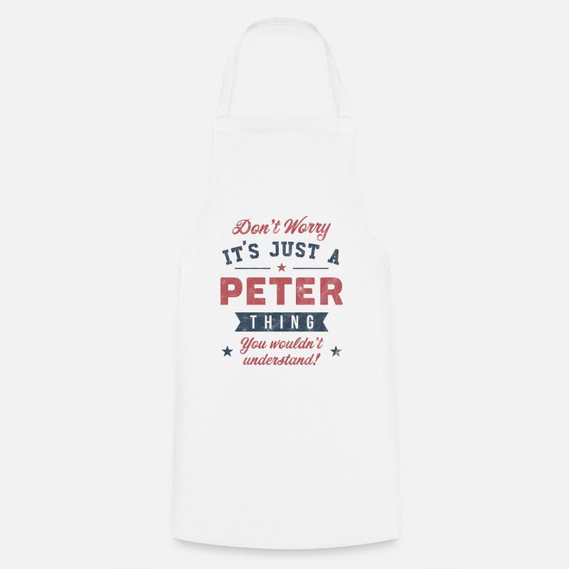 C’est un truc de Peter - Tablier de cuisine - blanc