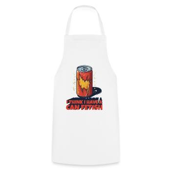 Collect Soda Cans: Collector's Hobby - Cooking Apron - white - Front - AI Model Male 185 dark (185cm)