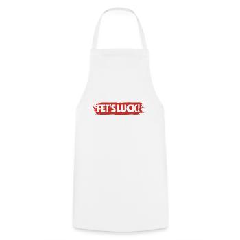 Ayons de la chance - Tablier de cuisine - blanc - Devant - AI Model Male 185 dark (185cm)