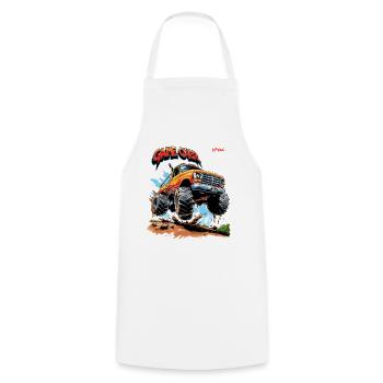 Gaming - Game Over Gamer Monster Truck - Kochschürze - Weiß - Vorne - AI Model Male 185 dark (185cm)