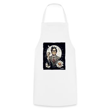 Un employé japonais se bat pour la liberté - Tablier de cuisine - blanc - Devant - AI Model Male 185 dark (185cm)