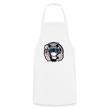 Emblème d’idole de fille d’anime super mignon - Tablier de cuisine - blanc - Devant - AI Model Male 185 dark (185cm)
