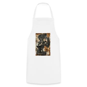 Combattant d’aventure fort et cool - Tablier de cuisine - blanc - Devant - AI Model Male 185 dark (185cm)