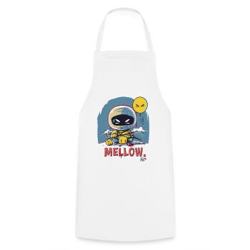Ninja à la guimauve molle - Tablier de cuisine - blanc - Devant - AI Model Male 185 dark (185cm)