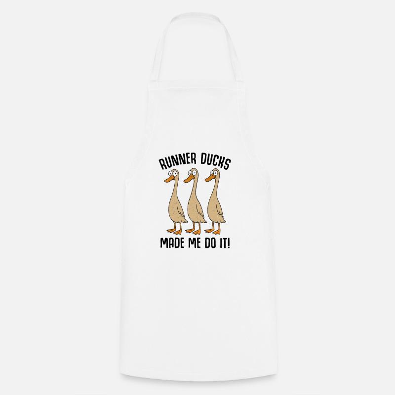 Ducks Duck Duck Mom Duck Dad Duck Breeding - Cooking Apron - white