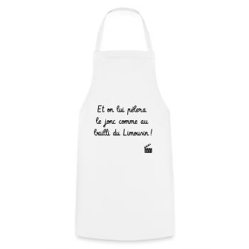 Les Visiteurs : Réplique culte - Humour noir - Tablier de cuisine - blanc - Devant - AI Model Male 185 dark (185cm)