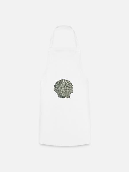 Muscheln - Kochschürze - Weiß
