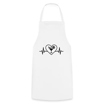 Cocktail Glass Heart - Cooking Apron - white - Front - AI Model Male 185 dark (185cm)