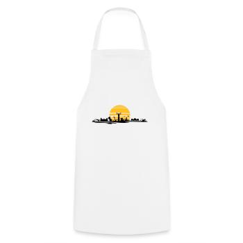 RÜGEN ÎLE D’OSTEE Phare Emblème - Tablier de cuisine - blanc - Devant - AI Model Male 185 dark (185cm)