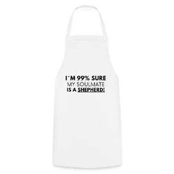German Shepherd - Dog lovers - Dogs - Cooking Apron - white - Front - AI Model Male 185 dark (185cm)