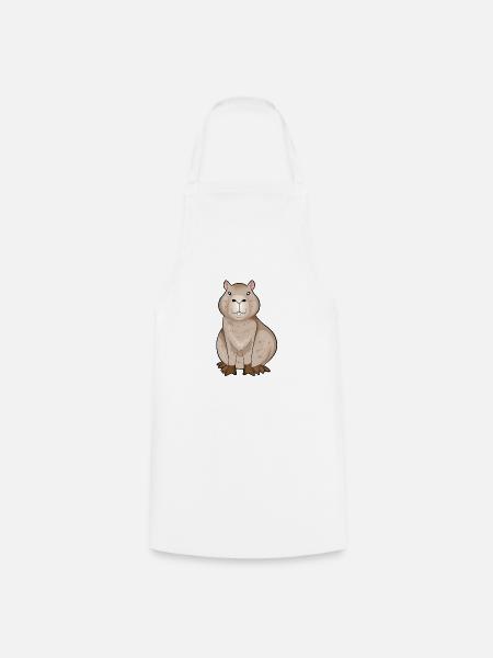 Kawaii Capybara - Kochschürze - Weiß